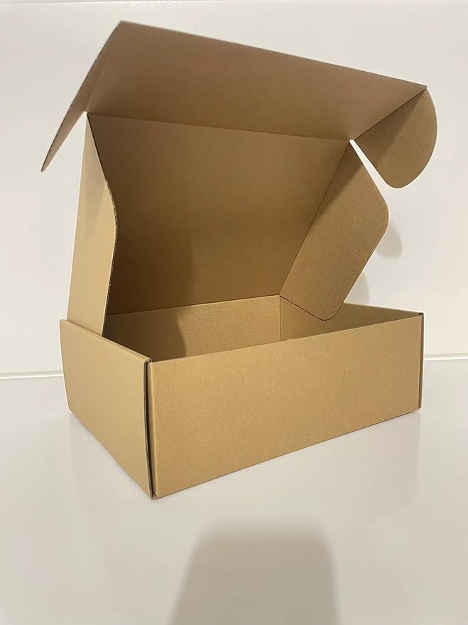 Rong Yang Tong 13x11x5 Inch Set of 18 Pack Brown Corrugated Shipping Boxes by rongyangtong