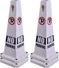 26.5" Caution Cones, 4-Sided Visible Safety Signs by OranclUS