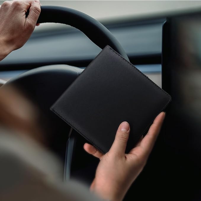 Tri-Color Sports Car Leather Registration and Insurance Holder, Vehicle Glove - Image 3