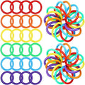 Outus 144 Pieces Plastic Binder Rings Loose Leaf Multi-Color, 27 mm by Outus