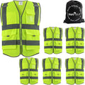 Safety Reflective Work Vest 6 Pack by Unknown