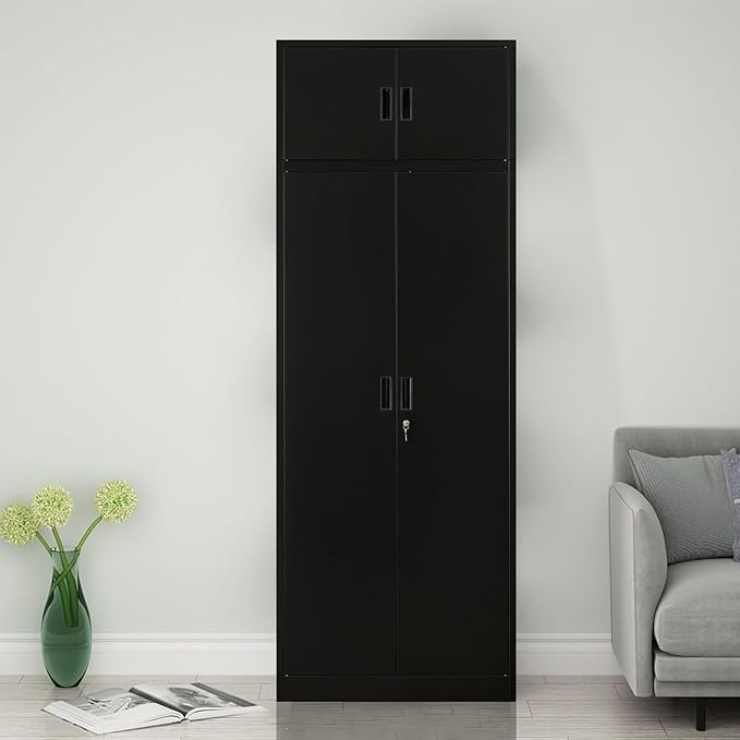 Metal Storage Cabinet, 87 Inch Tall Metal Storage Cabinet - Image 7