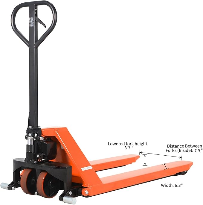APOLLO Manual Scissor Pallet Jack High Lift Hand Truck 2200lbs Capacity 45" - Image 4