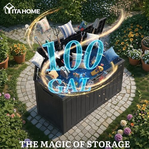 YITAHOME 100 Gallon Resin Deck Box - Image 2