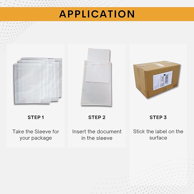 10, 000 Pack 7"x10" Shipping Label Sleeves – Clear Self-Adhesive Packing Slip - Image 2