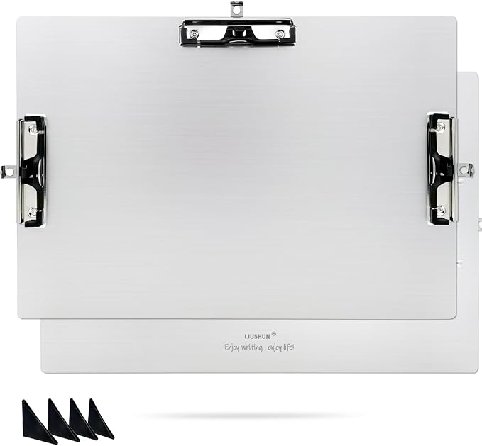 Aluminum 11x17 Clipboard A3 Metal Stainless Hangable Clipboards by Liushun