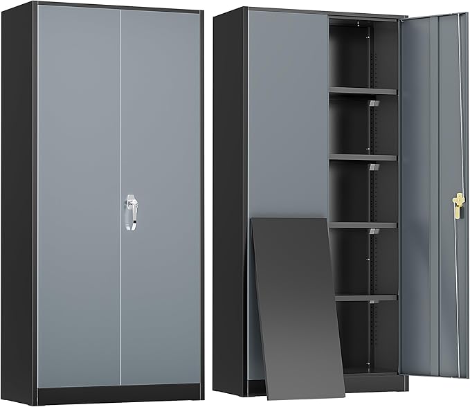 Greenvelly Metal Garage Storage Cabinet by Greenvelly