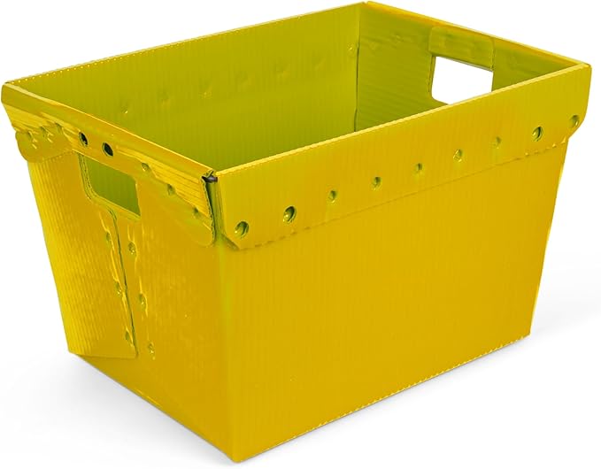 Hudson Exchange 18.25 x 13.25 x 11.75 Corrugated Space Age Handled Storage - Image 3