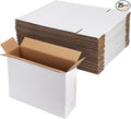 Hoikwo 12x9x4 Inches Medium White Shipping Boxes Set of 25, Sturdy Cardboard by Hoikwo