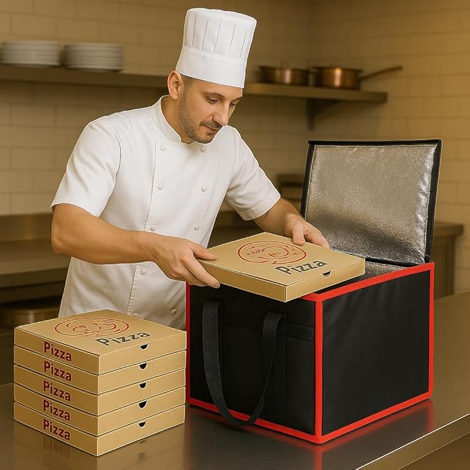 Bodaon Insulated Pizza Delivery Bag, Commercial Delivery Bag, Food Warmers - Image 7