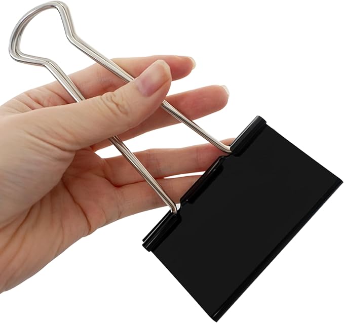 3 Inch Jumbo Binder Clips, Extra Large Binder Clips Heavy Duty Paper Clamps by Unknown