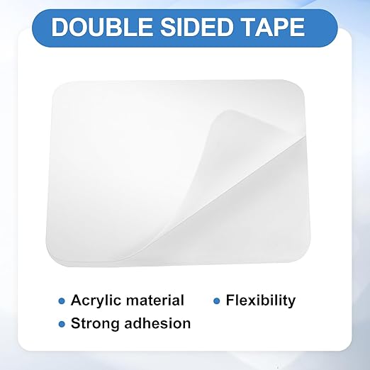 uxcell 50Pcs Double Sided Adhesive Pads, 1.97" x 1.97" Clear Removable Heavy - Image 3