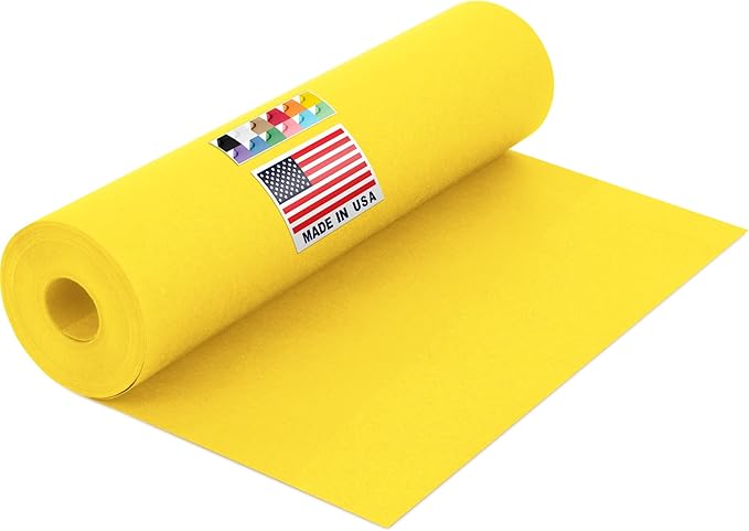 USA Made 12" x 1200" Yellow Kraft Paper Roll, 45 lbs Thickness, American by Paclord