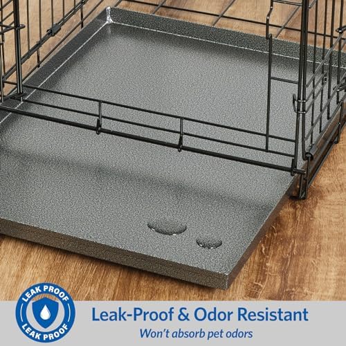MidWest Homes for Pets Metal Dog Crate Replacement Pan; 42 inch - Image 6