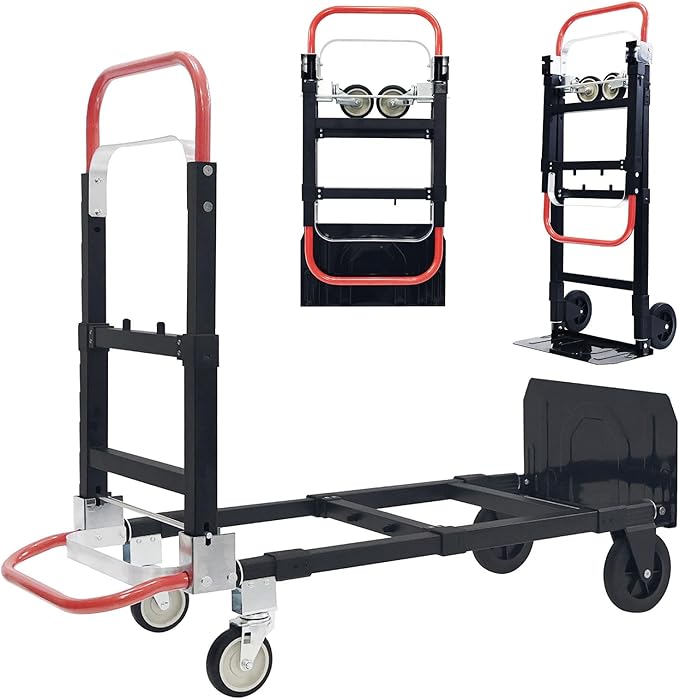 3 in 1 Convertible Hand Truck, Folding Hand Dolly Cart by THDUGG