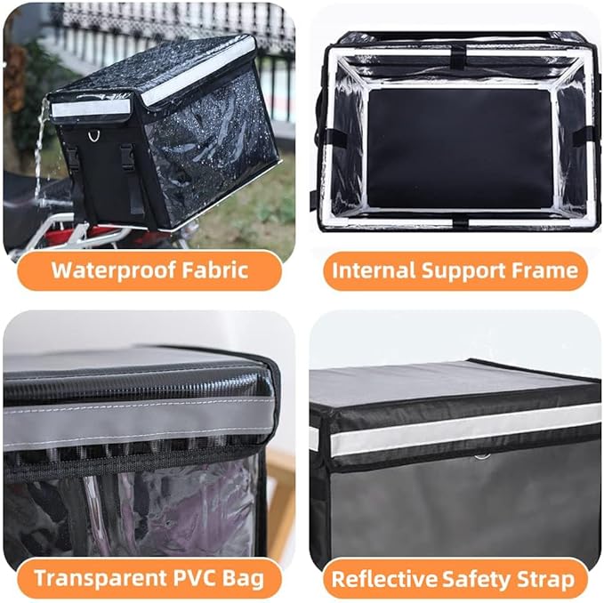 TooCust Insulated Bags For Food Delivery 16.5" x 11.4" x 11.8", Commercial - Image 6