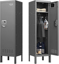 Metal Cabinet Home Office Storage, Lockable Employees Metal Locker by BUTISOW