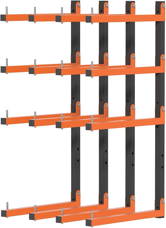 Lumber Storage Rack, Upgrade Folding Lumber Rack Wall Mount, Heavy Duty Metal 8 by Olgsibb