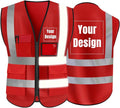 YOWESHOP High Visibility Safety Vest Custom Your Logo Protective Workwear 5 by YOWESHOP