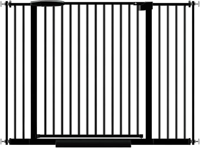 Extra Wide Baby Gate 30.11-77.36", Ultra Narrow 1.37" Spacing Dog Gate indoor by AIKSIWAI