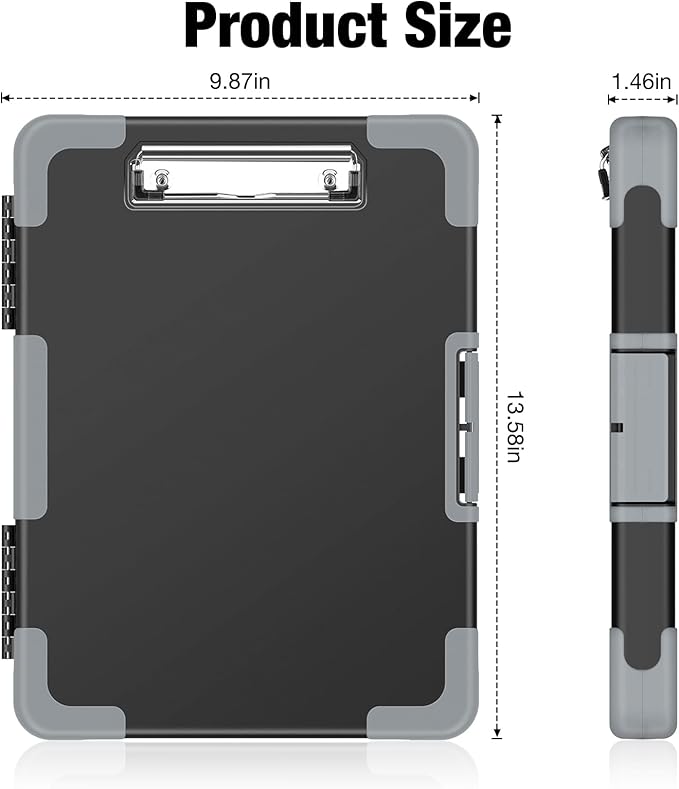 Sooez Toughest Clipboard with Storage, Internal Pen Pouch Included, Letter/ A4 - Image 6