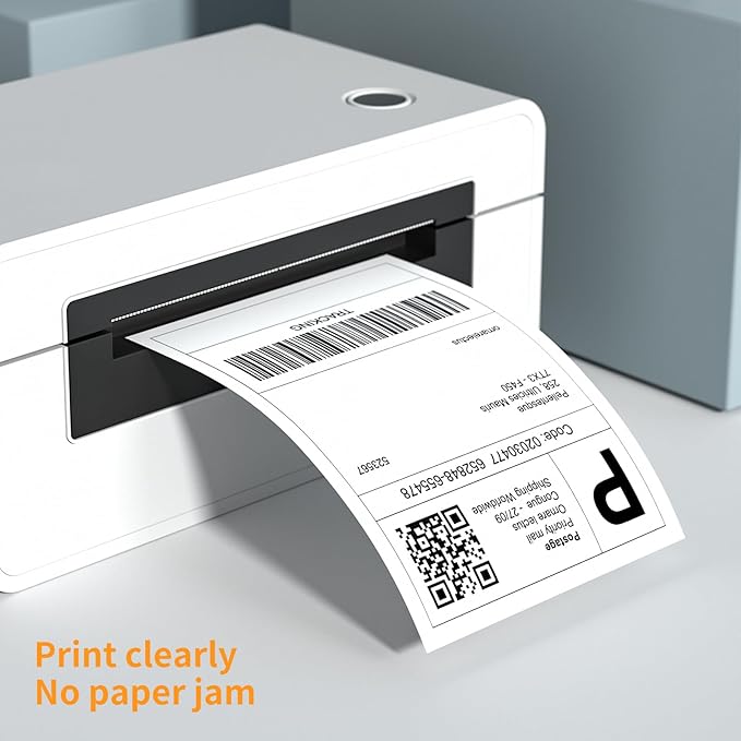 FungLam 4"x6" Thermal Shipping Labels, 8000 Fanfold Adhensive Mailing Labels - Image 6