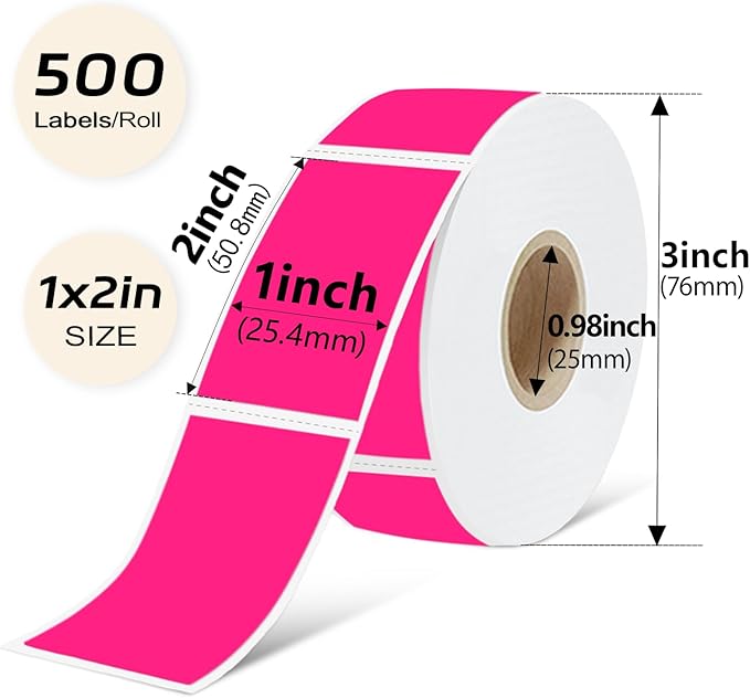 1x2 Inch Thermal Labels, Waterproof Removable Blank Stickers - Image 3