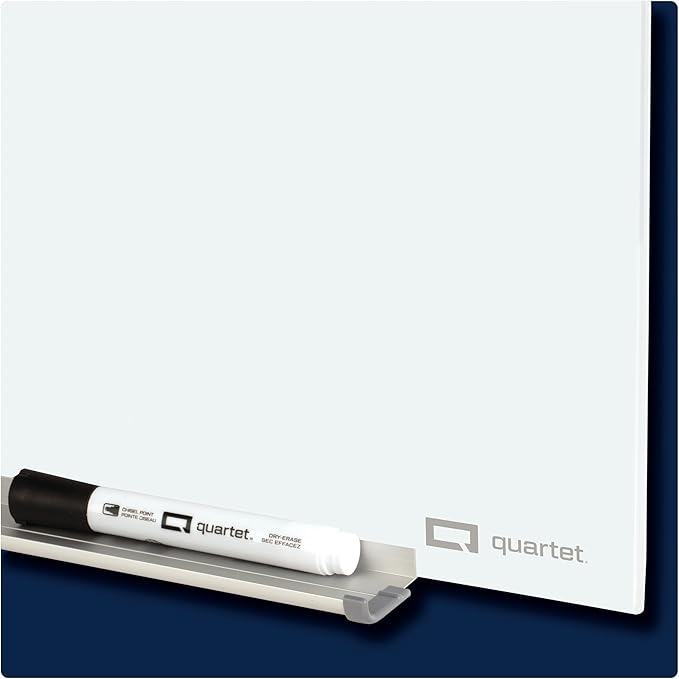 Quartet Magnetic Glass Dry Erase White Board, InvisaMount Frameless - Image 4