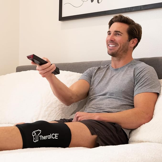 TheraICE Knee Ice Pack Wrap Compression Sleeve - Image 6