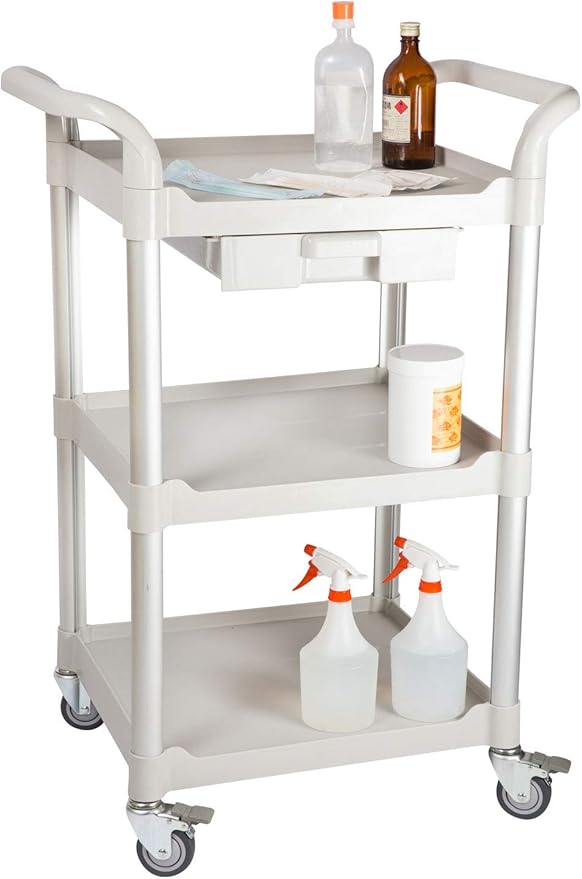 JaboEquip, 3 Shelf Small Medical Cart by JABO