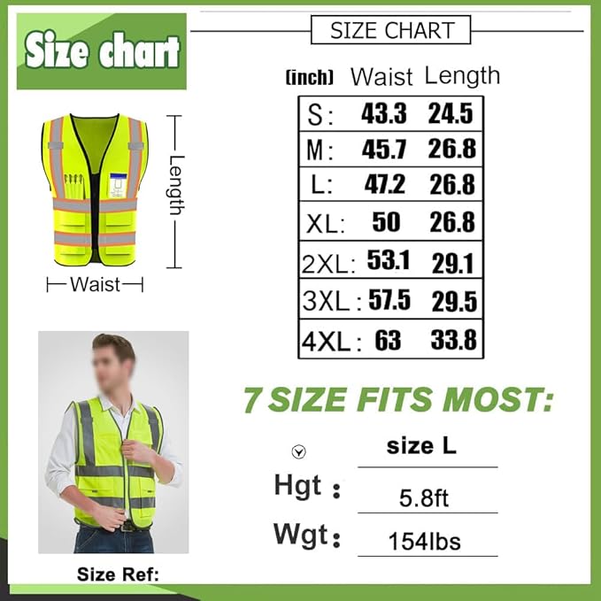 YOWESHOP High Reflective Visibility Safety Vest Custom Your Logo Safety Workwear - Image 5
