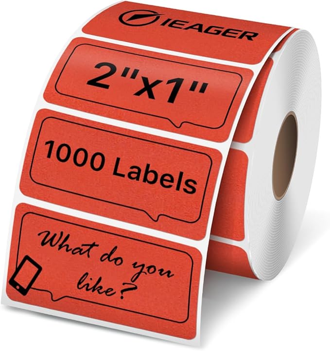 iEager 2x1 Inch Thermal Labels, Durable Shipping Label Printer Sticker by iEager