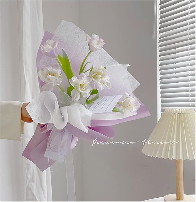 Waterproof Flower Bouquet Wrapping Paper, Solid Color Art Kraft Paper, Florist - Image 8