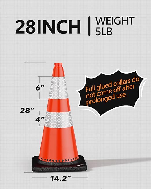 BATTIFE Traffic Cones 28 Inch - Image 7