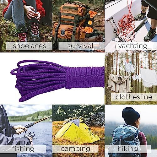 Paracord Rope 550 lb 4mm – Parachute Cord – Utility Camping Rope - Image 6