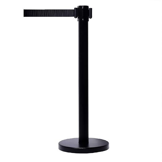 VIP Crowd Control Retractable Belt Stanchion Queue Safety Barrier Set - Image 5