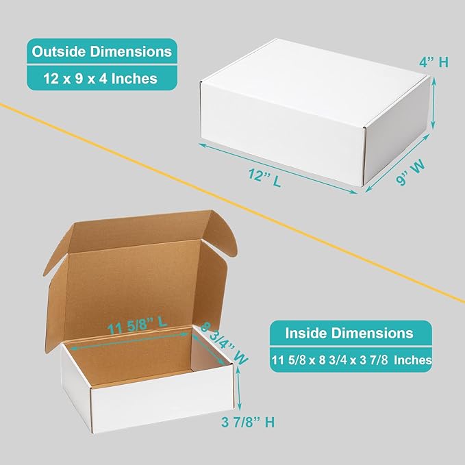 Mcfleet 24 Pack 12x9x4 Shipping Boxes - Image 2