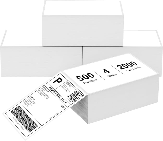 4" x 6" Fanfold Direct Thermal Labels by Anylabel
