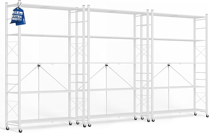 ALANNG 40" W Foldable 5-Tier Storage Shelves by ALANNG