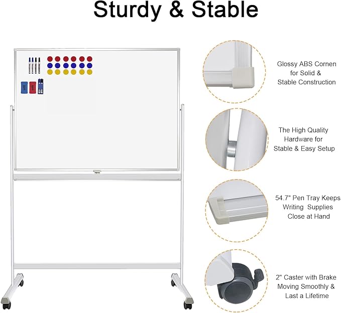 H-Qprobd Rolling Whiteboard - Image 5