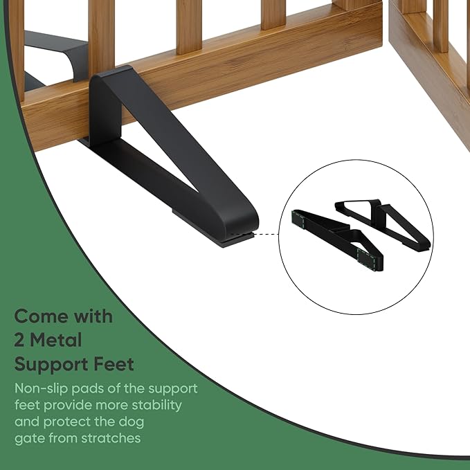 Freestanding Dog Gates for Doorways, Foldable Dog Gate Indoor, Pet Gates for - Image 4