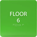 6" X6" Floor 6 Sign by ADACentralSigns