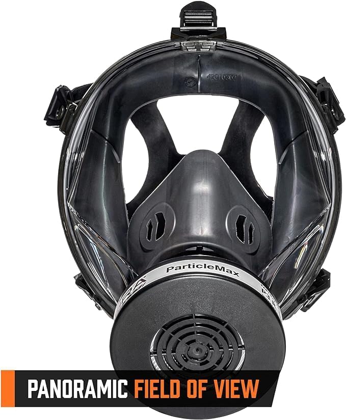 MIRA Safety CM-I01 Full-Face Industrial-Grade Gas Mask with 40mm NATO Filter Compatibility and Advanced Valve Design - Image 6
