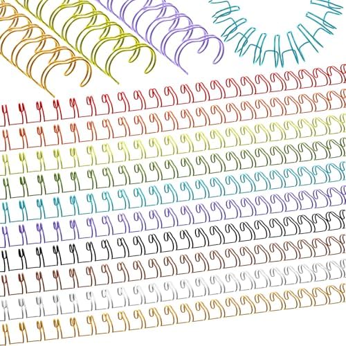MorningRo 100 Pcs 9/16 Metal Double Loop Binding Wires Bulk Binding Wires by MorningRo