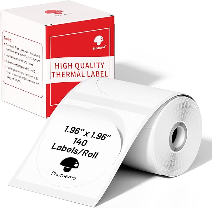 Phomemo Multi-Purpose Self-Adhesive Round Circle Label by Phomemo