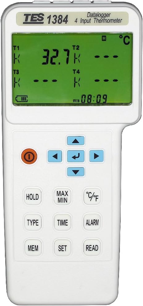 TES 1384 4 Input Thermometer/Datalogger - Image 2