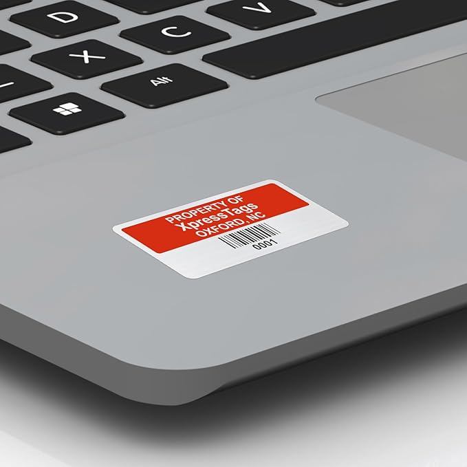 XpressTags 0.75"x1.5" Custom Asset Tags, Fixed Inventory Stickers - Image 5