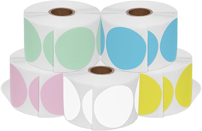 Spartan Industrial 2" Direct Thermal Multicolored Labels | Perforated Custom by SpartanIndustrial