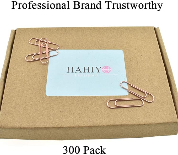 HAHIYO Paper Clips Sturdy 1.1 inches Length 300 Pack Paperclips Heavy Duty - Image 6