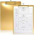 2 Pack Heavy Duty Metal Clipboards, Stainless Steel Clip Board by YIMITEE